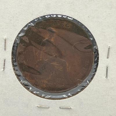 LOT 164J: Antique and Vintage British Coins - 1853 Half Penny, 1912 Sixpence and More