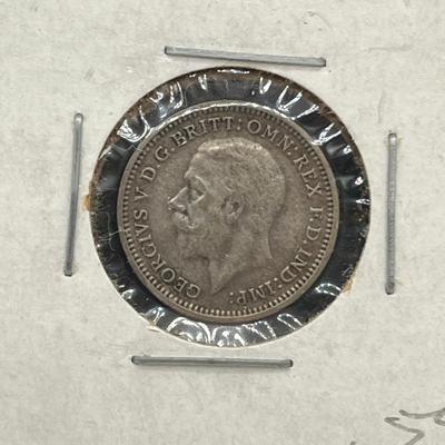 LOT 164J: Antique and Vintage British Coins - 1853 Half Penny, 1912 Sixpence and More