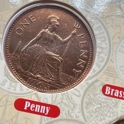 LOT 168J: British Coin Collection - 2015 Brilliant Uncirculated 2-Pound Britannia Coin and More