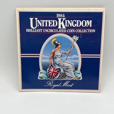 LOT 169J: Five United Kingdom Brilliant Uncirculated Coin Sets - 1984, 1986, 1989-'91