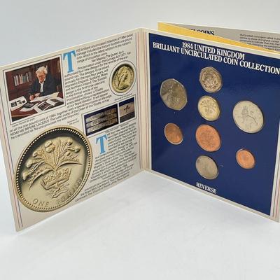 LOT 169J: Five United Kingdom Brilliant Uncirculated Coin Sets - 1984, 1986, 1989-'91
