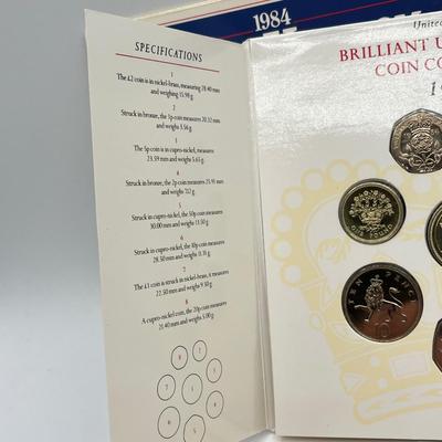 LOT 169J: Five United Kingdom Brilliant Uncirculated Coin Sets - 1984, 1986, 1989-'91
