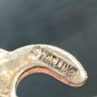 LOT 171J: Sterling Silver Lot - Elco 8" ID Bracelet - 51.3 grams, and 24" Necklace - 5.2 grams