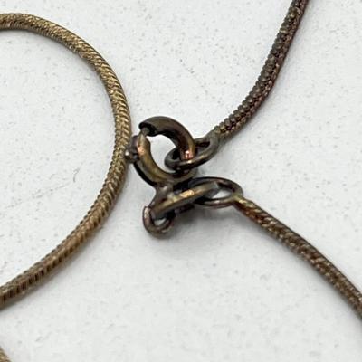 LOT 171J: Sterling Silver Lot - Elco 8" ID Bracelet - 51.3 grams, and 24" Necklace - 5.2 grams