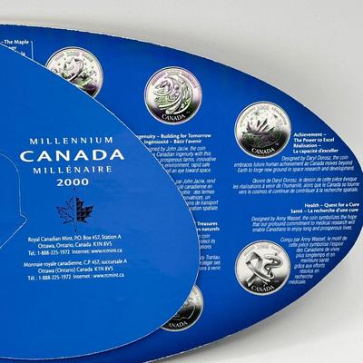 LOT 173J: Canada Millenium 2000 Quarter Set and Other Canadian Coins