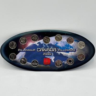 LOT 173J: Canada Millenium 2000 Quarter Set and Other Canadian Coins
