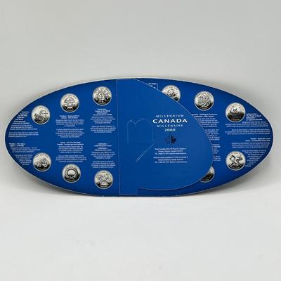 LOT 173J: Canada Millenium 2000 Quarter Set and Other Canadian Coins