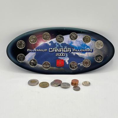 LOT 173J: Canada Millenium 2000 Quarter Set and Other Canadian Coins