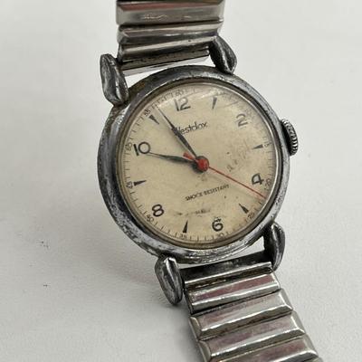 LOT 175J: Big Watch / Watch Part Lot for Parts or Repair - LeJour 17-Jewel Diving Watch, Waltham Pocket Watches and More
