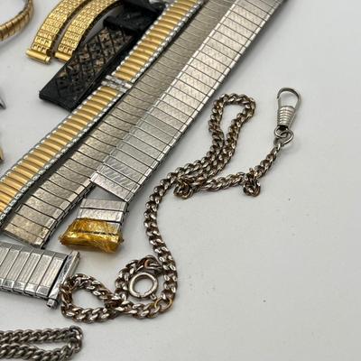 LOT 175J: Big Watch / Watch Part Lot for Parts or Repair - LeJour 17-Jewel Diving Watch, Waltham Pocket Watches and More