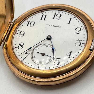 LOT 175J: Big Watch / Watch Part Lot for Parts or Repair - LeJour 17-Jewel Diving Watch, Waltham Pocket Watches and More