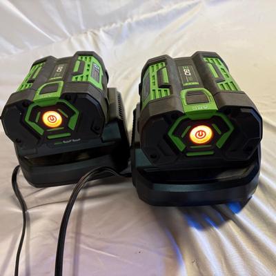 Ego Rechargeable 56V Lithium Batteries, Chargers & Ego Yard Trimmers (B2-ES)
