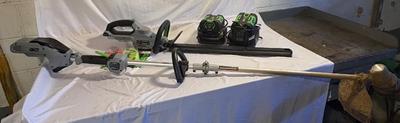 Ego Rechargeable 56V Lithium Batteries, Chargers & Ego Yard Trimmers (B2-ES)