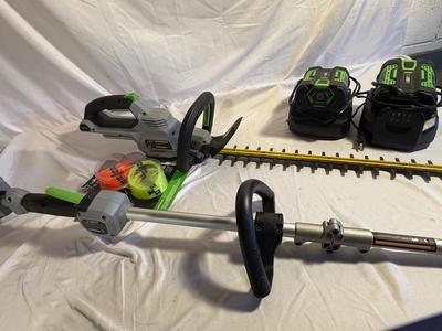 Ego Rechargeable 56V Lithium Batteries, Chargers & Ego Yard Trimmers (B2-ES)