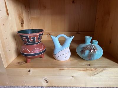 3 PIECES OF POTTERY