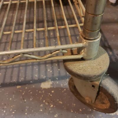 Metal Adjustable Shelf on Casters (B3-KD)
