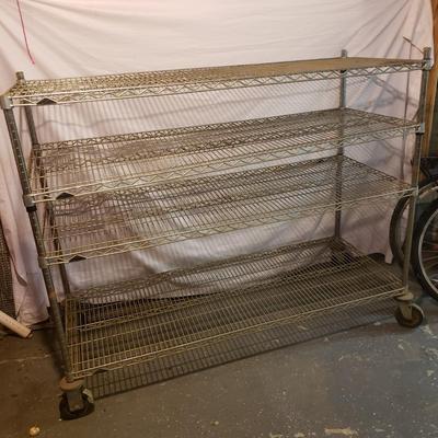 Metal Adjustable Shelf on Casters (B3-KD)