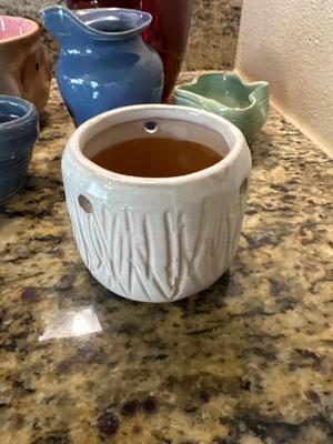 Ruby Red Vase and pottery