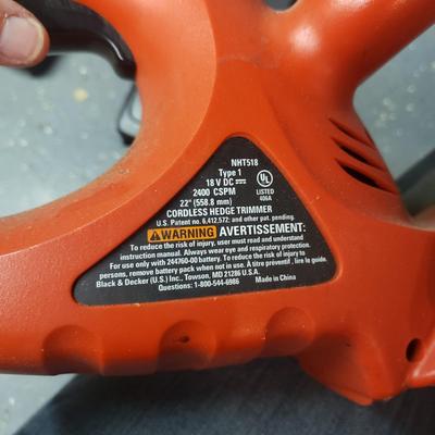 Black & Decker Battery Operated Hedge Trimmer and Sander (B3-KD)