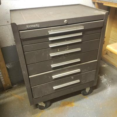 Kennedy Tool Cart on Casters and Contents (B3-KD)