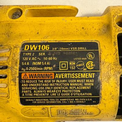 DeWalt Reciprocating Saw & Corded Drill (B2-ES)