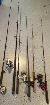 Shimano, Martin, Berkeley Fishing Rods w/Reels (B2-ES)