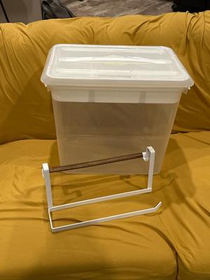 Storage and a towel hanger