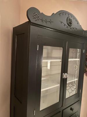Black cabinet