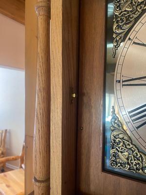 WORKING TRIPLE CHIME TEMPUS FUGIT GRANDFATHER CLOCK HAND CRAFTED IN BOULDER, CO.