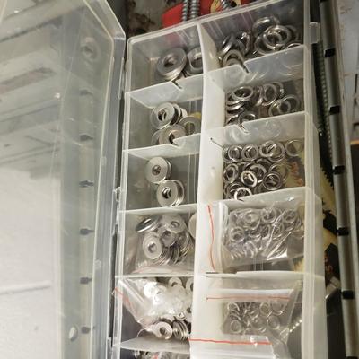 34 Drawers-Two Metal Cabinets and Contents (B3-KD)