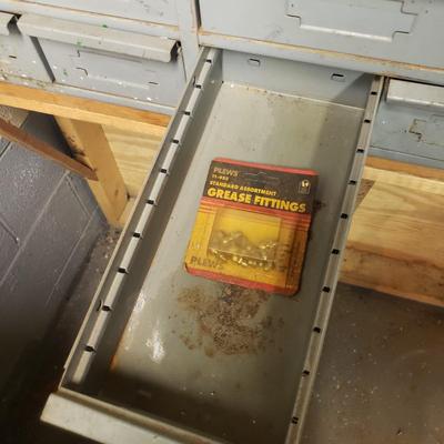 34 Drawers-Two Metal Cabinets and Contents (B3-KD)