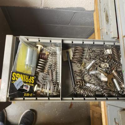 34 Drawers-Two Metal Cabinets and Contents (B3-KD)