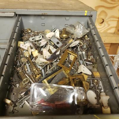 34 Drawers-Two Metal Cabinets and Contents (B3-KD)