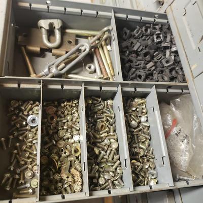 34 Drawers-Two Metal Cabinets and Contents (B3-KD)