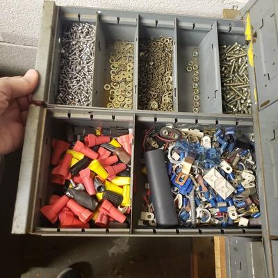 34 Drawers-Two Metal Cabinets and Contents (B3-KD)