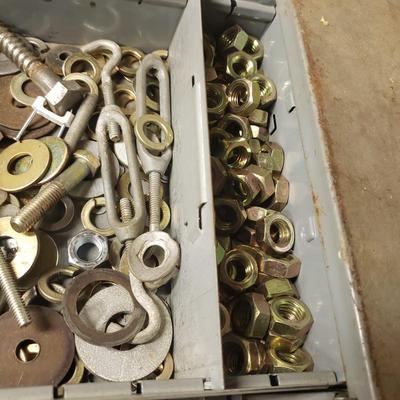 34 Drawers-Two Metal Cabinets and Contents (B3-KD)
