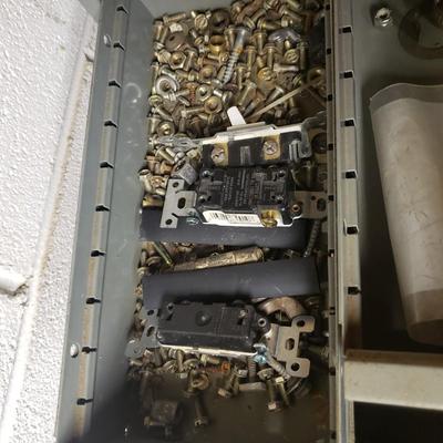 34 Drawers-Two Metal Cabinets and Contents (B3-KD)