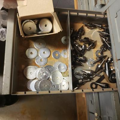 34 Drawers-Two Metal Cabinets and Contents (B3-KD)