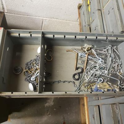 34 Drawers-Two Metal Cabinets and Contents (B3-KD)