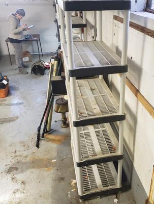 Three Keter Plastic Shelves (B1-KD)