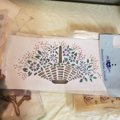 Stencils, Learn to Paint, Brushes & Acrylic Paints (B4-KD)