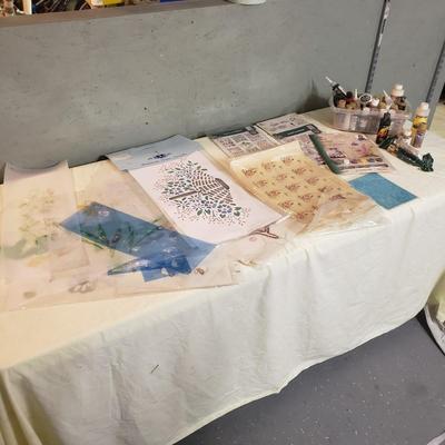 Stencils, Learn to Paint, Brushes & Acrylic Paints (B4-KD)