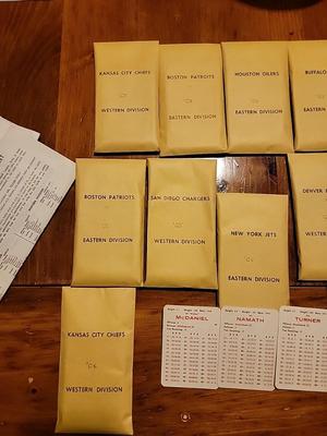 1964 & 1965 APBA Football Playing Cards