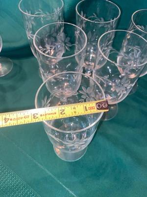 BEAUTIFUL ETCHED GLASSES