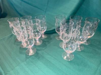 BEAUTIFUL ETCHED GLASSES