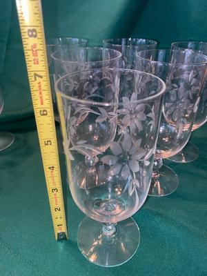 BEAUTIFUL ETCHED GLASSES