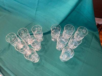 BEAUTIFUL ETCHED GLASSES