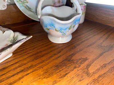 ANTIQUE CHINA PAINTED BY M CLARK