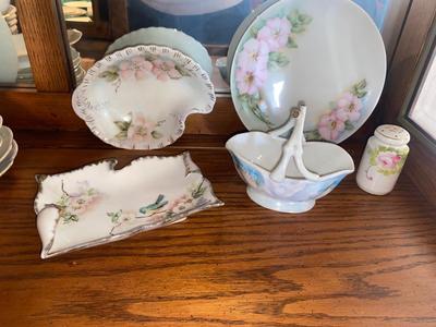 ANTIQUE CHINA PAINTED BY M CLARK