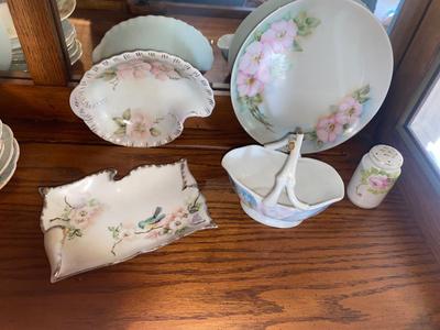 ANTIQUE CHINA PAINTED BY M CLARK